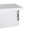 Floating Wall Shelf – High Gloss Finish – White – 3 Drawers