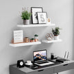 Wall Mounted Bookshelf – MDF – Rustic Brown – 60 cm Floating Shelf for Display and Storage