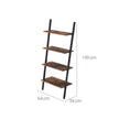 Ladder Shelf – Iron – Dark Brown – 4-Tier Industrial Design