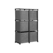 Ladder Storage Unit – Metal – Black – 6-Cube Modular Design with Storage Boxes