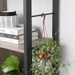 Large 4-Tier Bookcase – Steel – Greige and Black – Industrial Design with Stable Frame