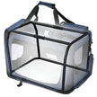 Large Folding Fabric Pet Carrier – Dark Blue – Spacious Design with Booster Seat Function