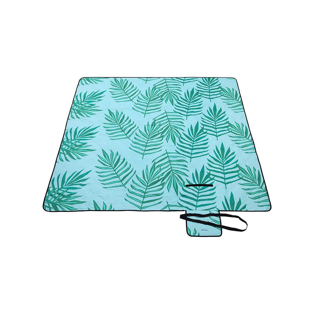 Large Picnic Blanket – Waterproof Material – Blue – Features Carry Handle