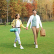 Large Picnic Blanket – Waterproof Material – Blue – Features Carry Handle