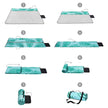 Large Picnic Blanket – Waterproof Material – Blue – Features Carry Handle