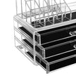 Makeup Organiser – Acrylic – Clear – Large 3-Drawer Design
