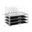 Makeup Organiser – Acrylic – Clear – Large 3-Drawer Design