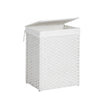 Laundry Basket – Synthetic Rattan – Natural – Foldable with Lid and Handles