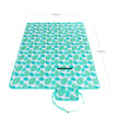 Insulated Picnic Blanket – Washable Fabric – Leaf Pattern – Lightweight & Foldable with Shoulder Strap