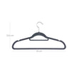 Velvet Hangers – Light Grey – Non-Slip – 360° Swivel Hooks – 100 Pack