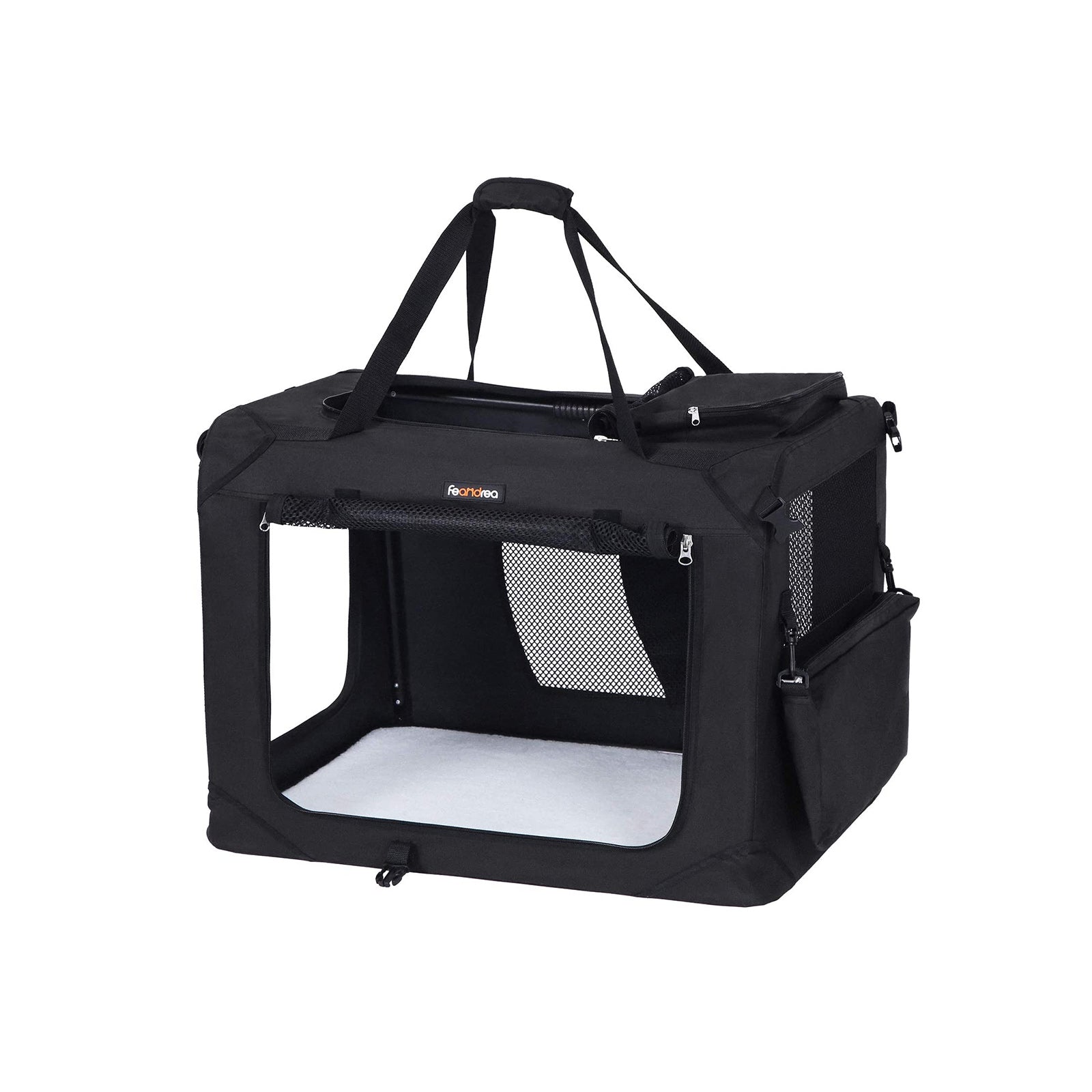 Pet Carrier – Fabric – Black – Lightweight and Folding Design