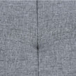 Ottoman – Linen Fabric – Dark Blue – Foldable Storage Bench with 80L Capacity