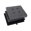 Storage Ottoman – Linenette – Dark Grey – Folding and Versatile Design