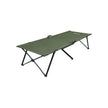 Folding Camping Bed – Steel – Black – Supports Up to 260 kg, XXL Size 205 x 75 x 46 cm