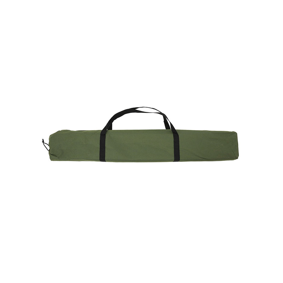 Folding Camping Bed – Steel – Black – Supports Up to 260 kg, XXL Size 205 x 75 x 46 cm