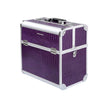 Cosmetic Case – Faux Leather – Croco Pattern – Lockable Makeup Storage
