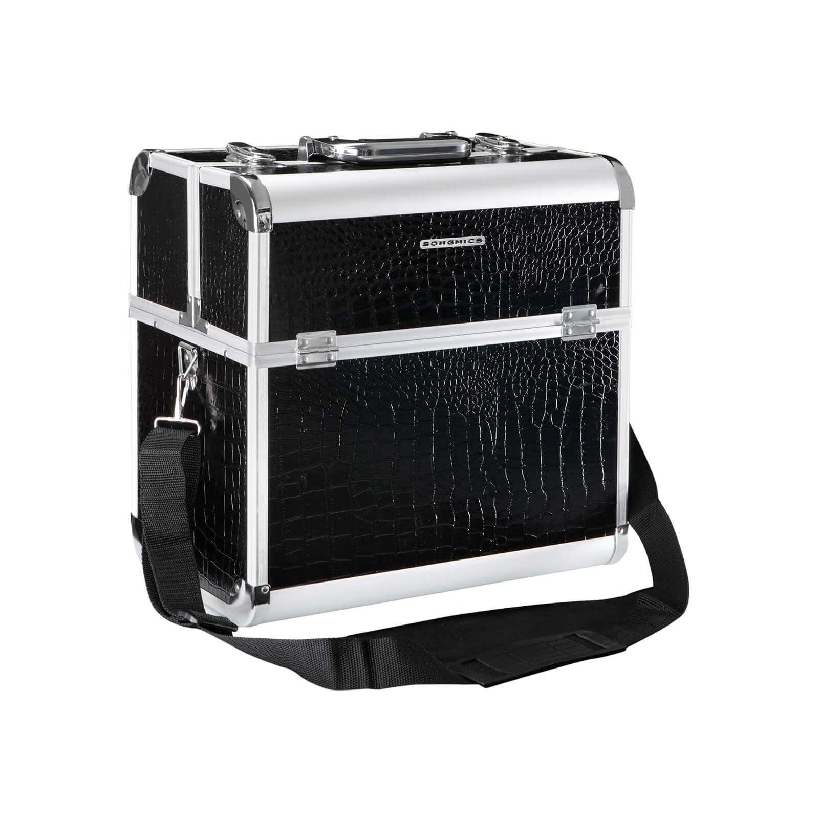 Lockable Vanity Case – Plastic – Black – Professional Makeup Storage