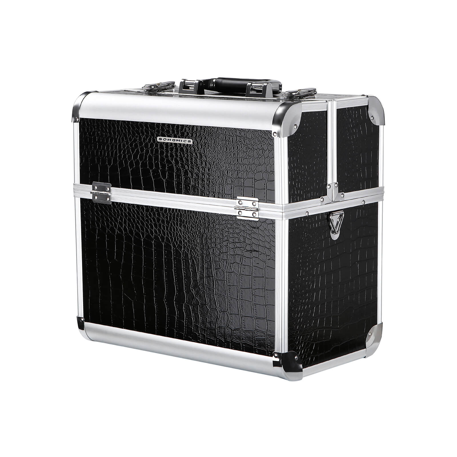 Lockable Vanity Case – Plastic – Black – Professional Makeup Storage
