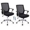 Mesh Office Chair – Fabric – Black – Adjustable Height with Lumbar Support and Tilt Mechanism