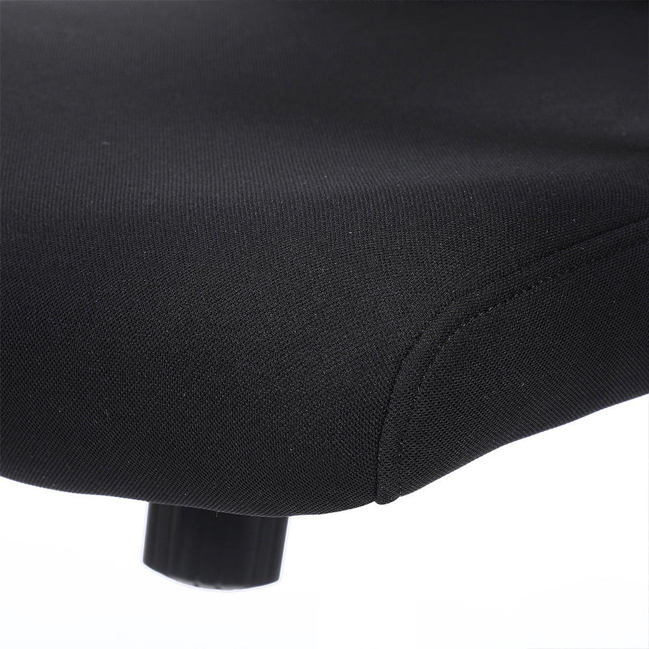 Mesh Office Chair – Fabric – Black – Adjustable Height with Lumbar Support and Tilt Mechanism