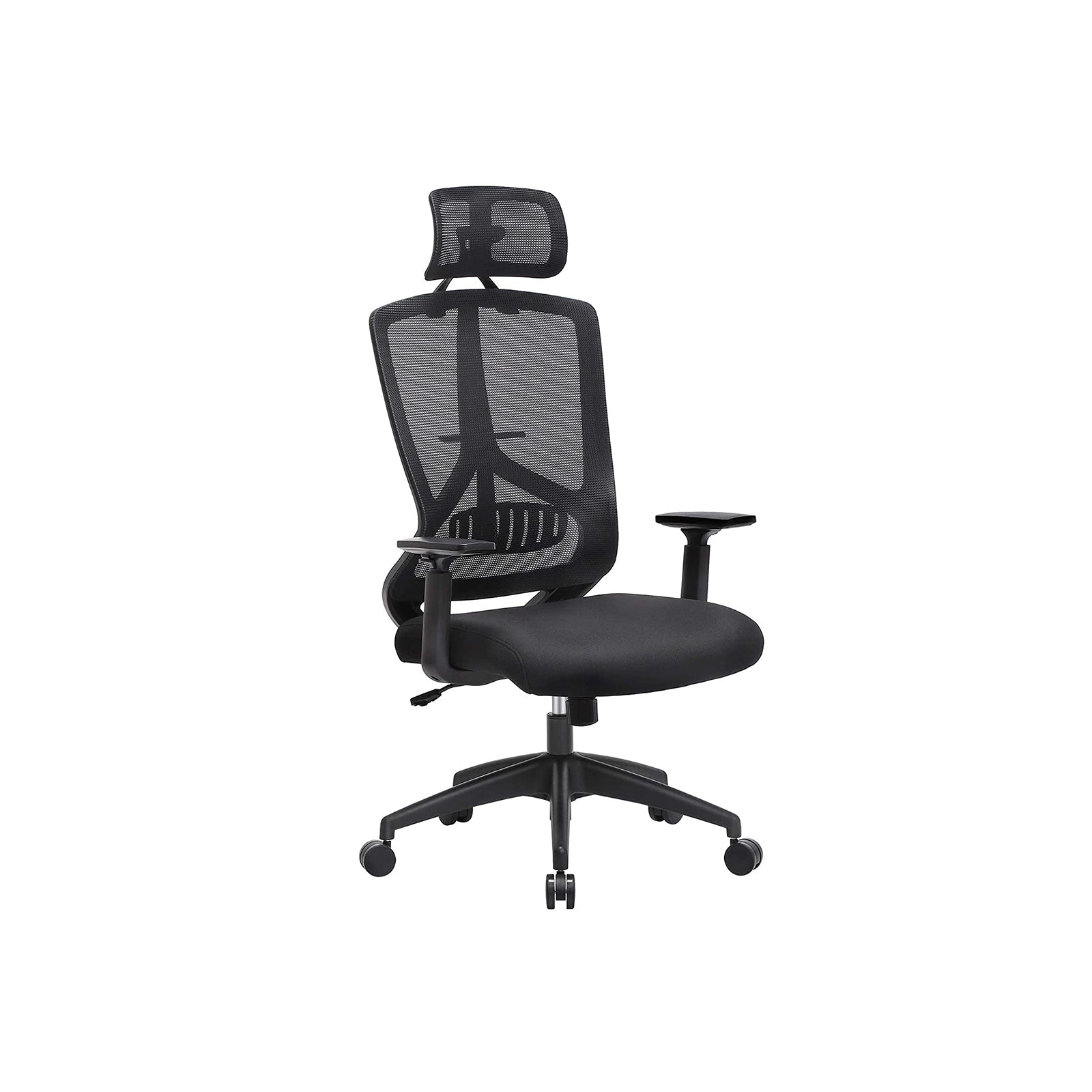 Ergonomic Office Chair – Mesh – Black – Adjustable Headrest, Armrest, and Lumbar Support
