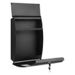 Wall-Mounted Lockable Mailbox – Steel – Black – With Viewing Windows and Nameplate