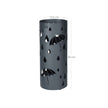 Umbrella Stand – Metal – Matte Anthracite Grey – Round with Water Tray and Hooks