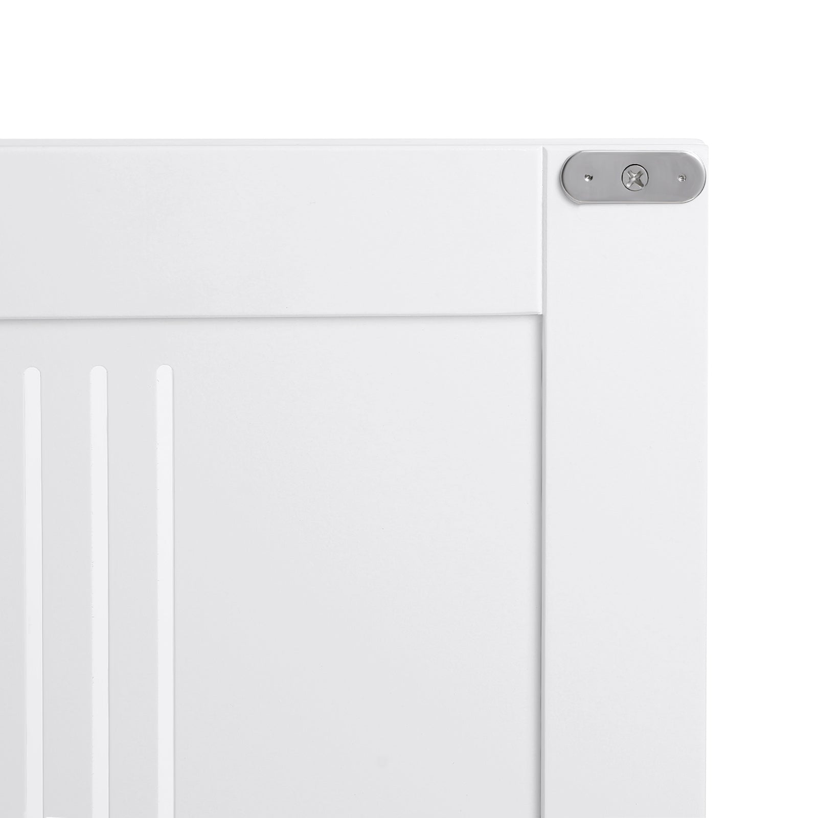 Bathroom Floor Cabinet – Wood – Matte White – 2-Door with Adjustable Shelves