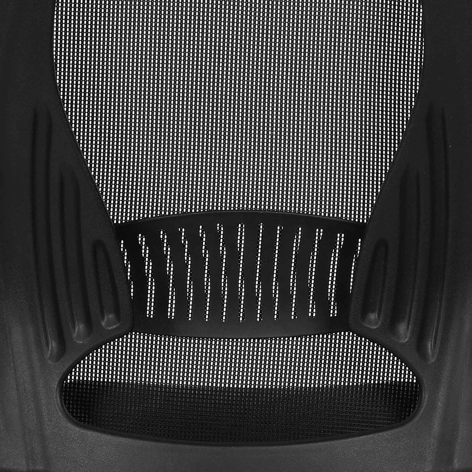 High Back Office Chair – Mesh – Black – Swivel Design with Flip-Up Armrests