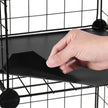Cubes Storage Organiser – Metal Wire Mesh – Black – Interlocking Design with Large Capacity
