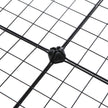 Cubes Storage Organiser – Metal Wire Mesh – Black – Interlocking Design with Large Capacity