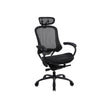 Ergonomic Office Chair – Mesh – Black – Adjustable Seat and Backrest with Headrest and Lumbar Support
