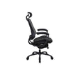 Ergonomic Office Chair – Mesh – Black – Adjustable Seat and Backrest with Headrest and Lumbar Support