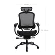 Ergonomic Office Chair – Mesh – Black – Adjustable Seat and Backrest with Headrest and Lumbar Support
