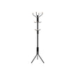 Clothes Stand – Metal – Black – 182 cm Height with Hat and Handbag Hooks