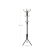 Clothes Stand – Metal – Black – 182 cm Height with Hat and Handbag Hooks