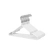 Metal Coat Hanger Set – Metal with PVC Coating – White – Non-Slip with Notches – 20 Pack