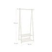 Metal Coat Rack – Metal – Black – 2-Tier Entryway Organizer with Shoe and Hat Stand