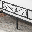 Double Bed Frame – Metal – Black – Fits 140 x 190 cm Mattress, No Box Spring Needed, Simple Assembly