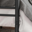 Double Bed Frame – Metal – Black – Fits 140 x 190 cm Mattress, No Box Spring Needed, Simple Assembly