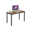 Computer Desk – Metal – Black and White – Large Desktop, Easy Assembly