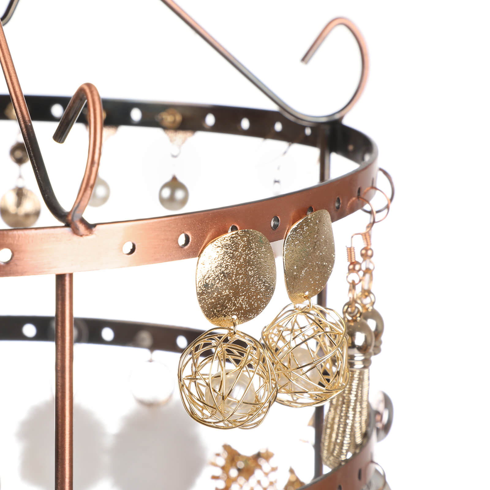 Metal Jewellery Holder – Copper – Earring, Necklace, and Bracelet Stand