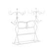 Jewellery Organiser – Metal – White – Multi-Level Necklaces Holder