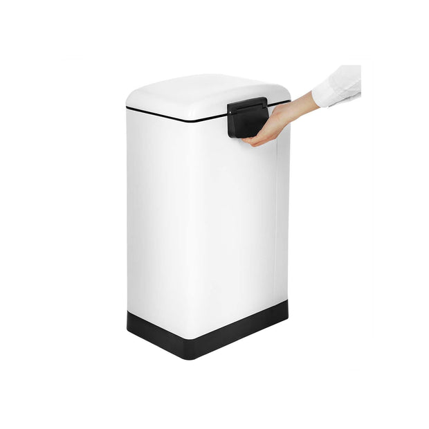 Pedal Bin – Stainless Steel – Silver – 30L Capacity with Soft Close Lid and Non-slip Base