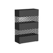 Umbrella Stand – Metal – Anthracite Grey – Rectangular with Water Tray and 4 Hooks