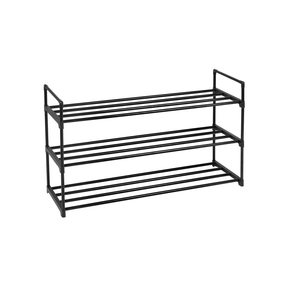 Shoe Rack – Steel – Grey – Holds Up to 15 Pairs, Compact Size