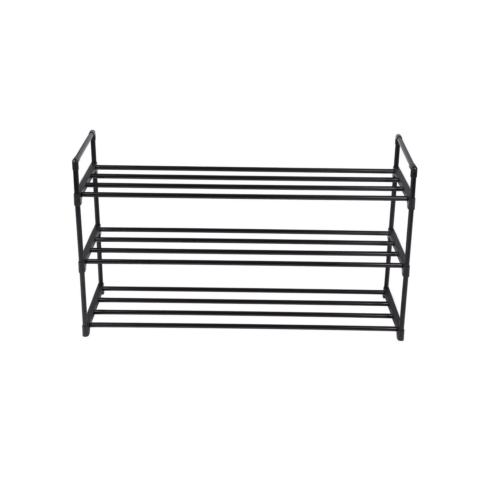 Shoe Rack – Steel – Grey – Holds Up to 15 Pairs, Compact Size