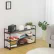 Shoe Rack – Steel – Grey – Holds Up to 15 Pairs, Compact Size