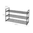 Shoe Rack – Steel – Grey – Holds Up to 15 Pairs, Compact Size
