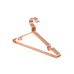 Metal Clothes Hanger – Chromium-plated – Rose Gold – Anti-rust, Non-slip, Space Saving, Pack of 10
